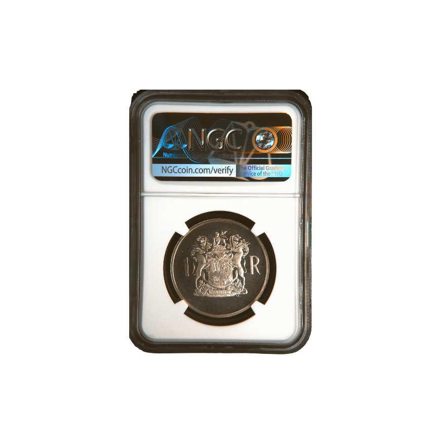 1969 South Africa Dr. Donges - AFRIKAANS S1R PF 67 CAMEO - Image 2