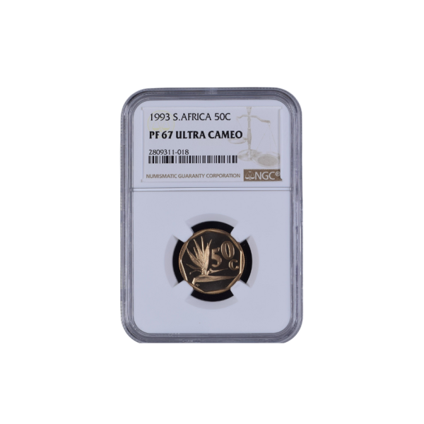 1993 South Africa 50c PF67 Ultra Cameo