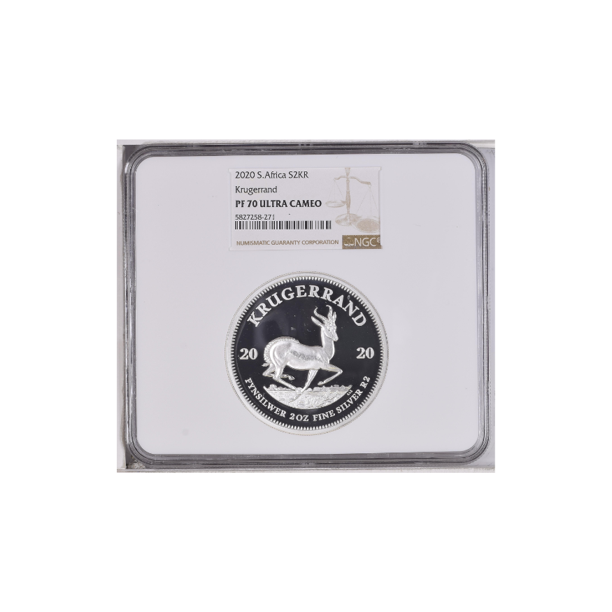 2020 South Africa Krugerrand S2KR - PF 70 Ultra Cameo Top Pop