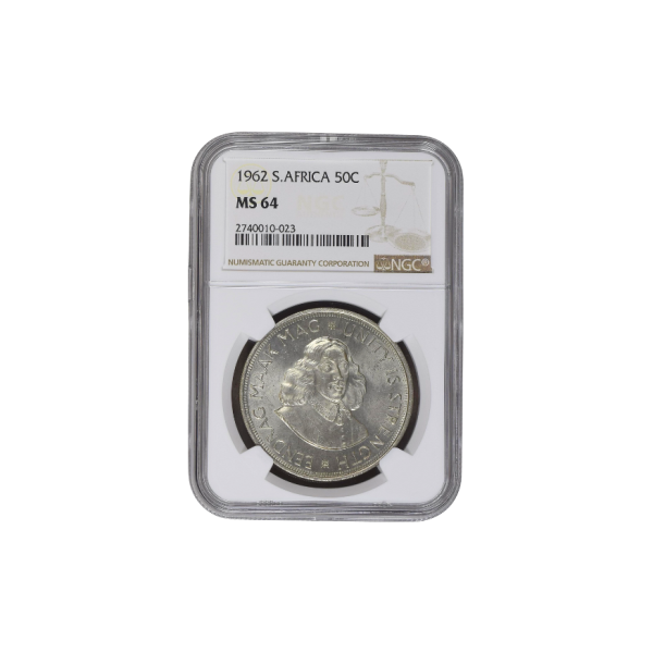 1962 South Africa 50c  MS 64