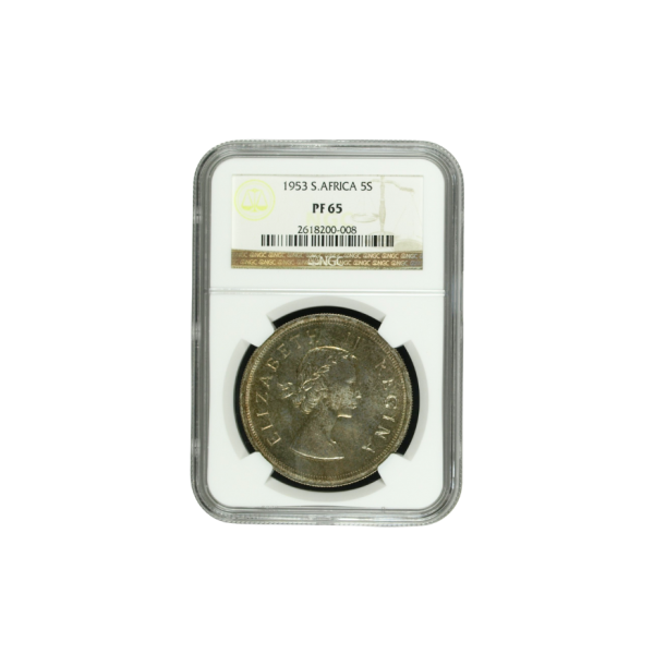 1953 South Africa 5 Shilling PF 65