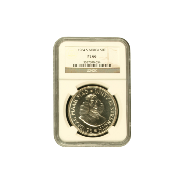 1964 South Africa 50c PL 66
