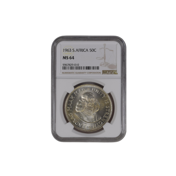 1963 South Africa 50c MS 64