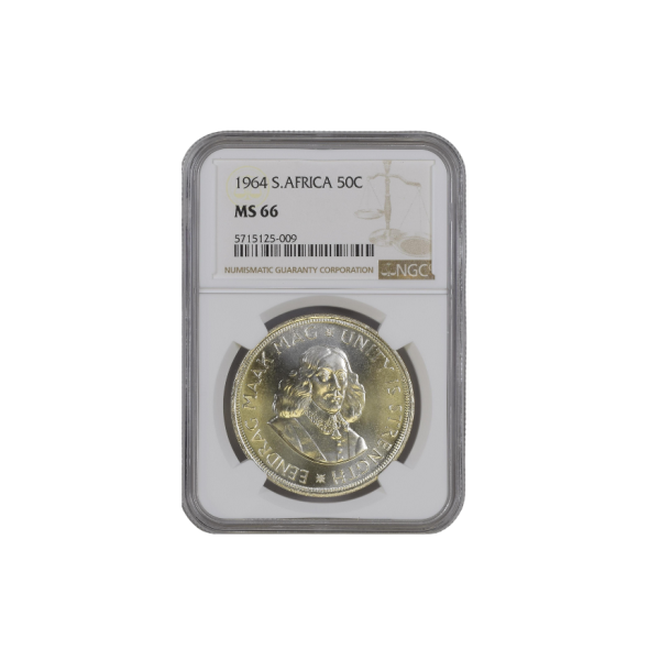 1964 South Africa 50c MS 66