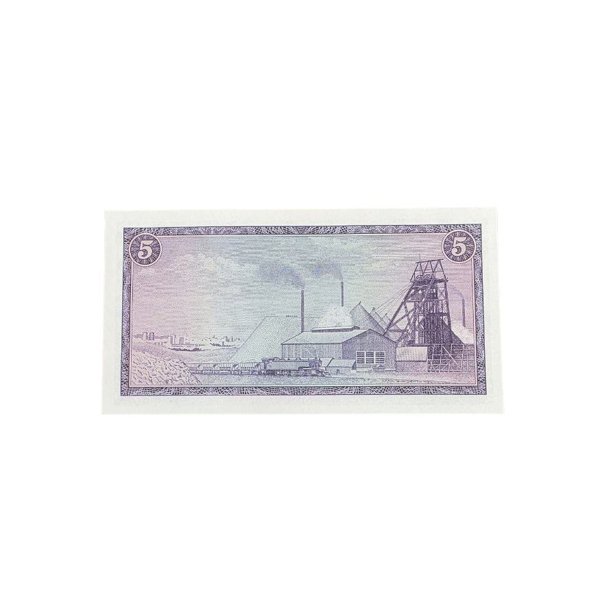 Suid-Afrikaanse Reserwe Bank Vyf Rand Afr/Eng 1967 UNC S/N: X5/389921 - Image 2