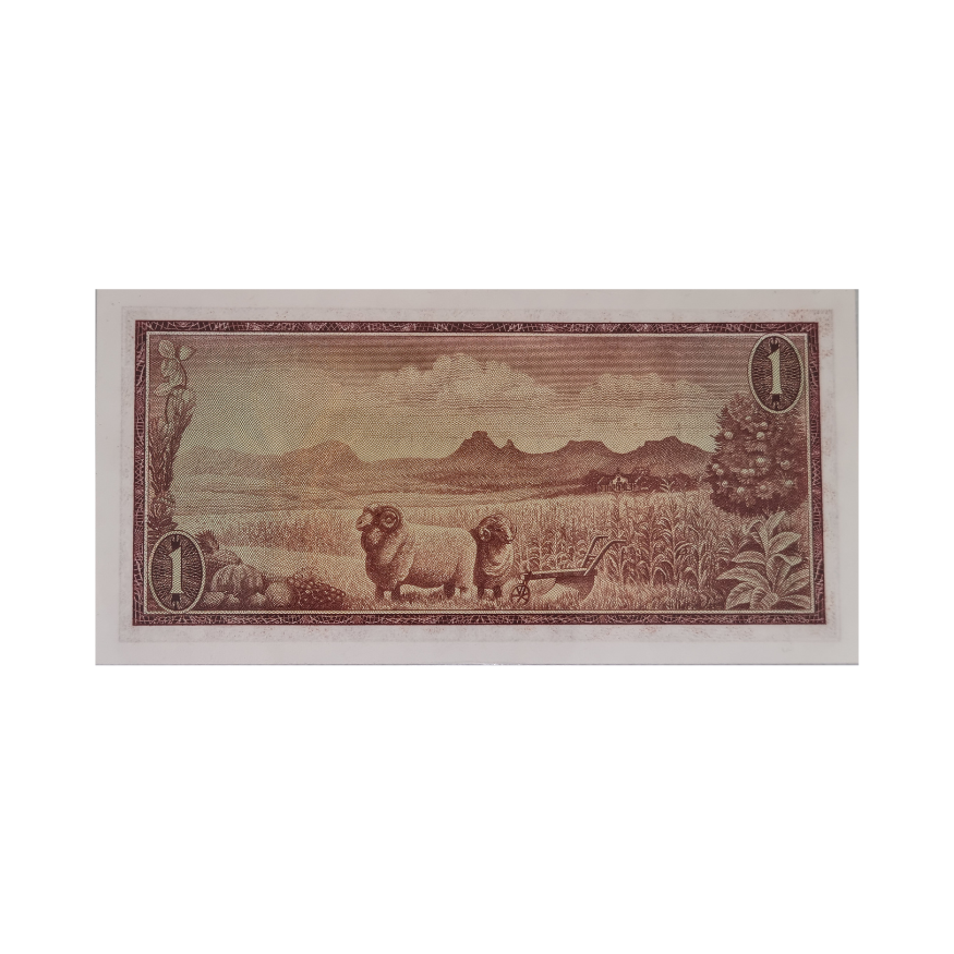 South African Reserve Bank One Rand 1967 Afr/Eng S/N: Z9/903460 - Image 2