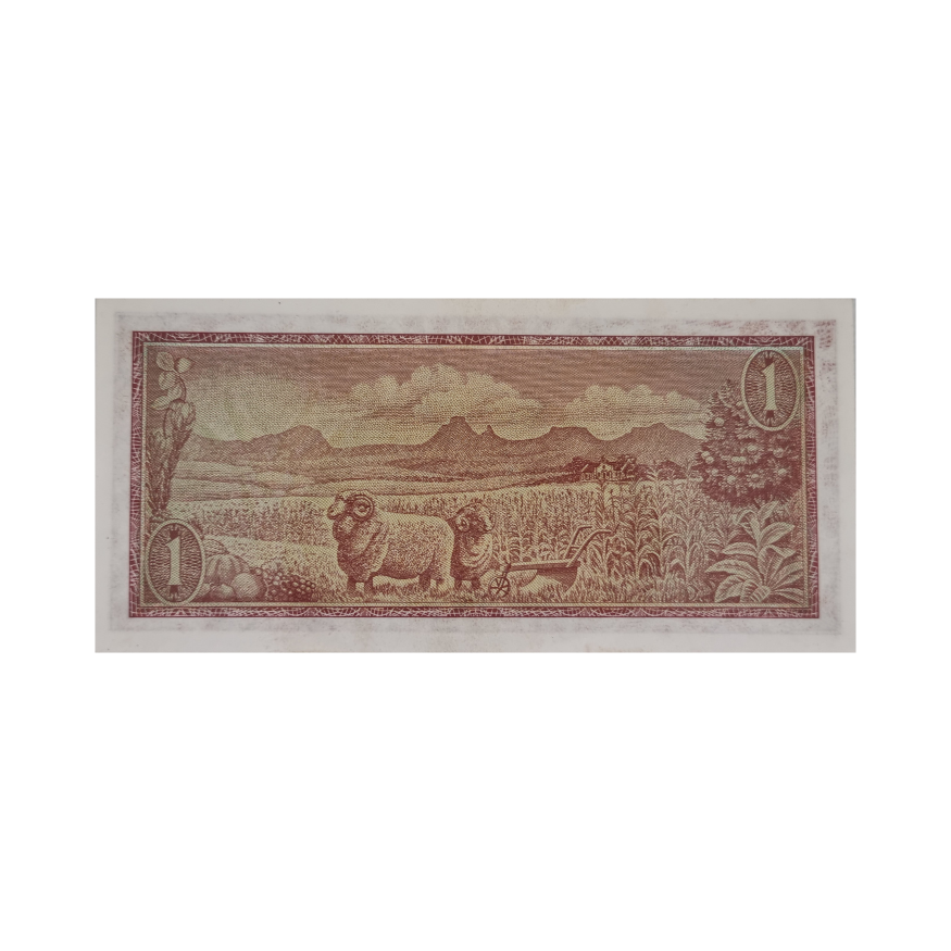 South African Reserve Bank One Rand Eng/Afr 1973 S/N: Z26/166384 - Image 2