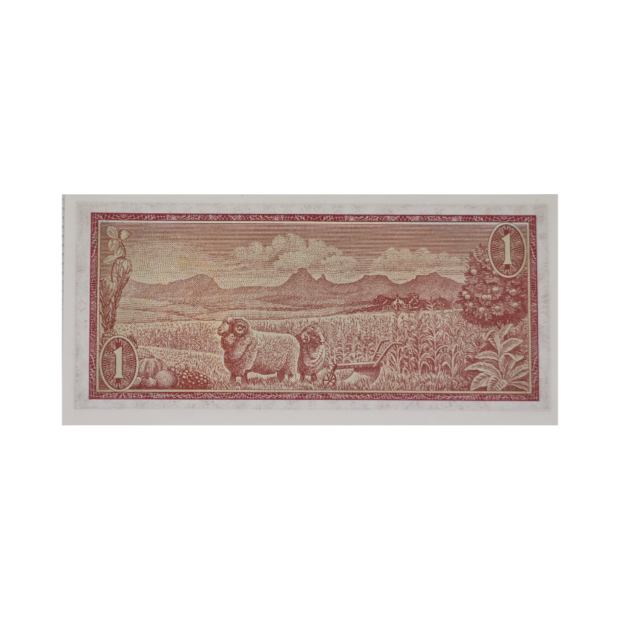 South African Reserve Bank One Rand 1975 Afr/Eng S/N: Z35/017328 - Image 2