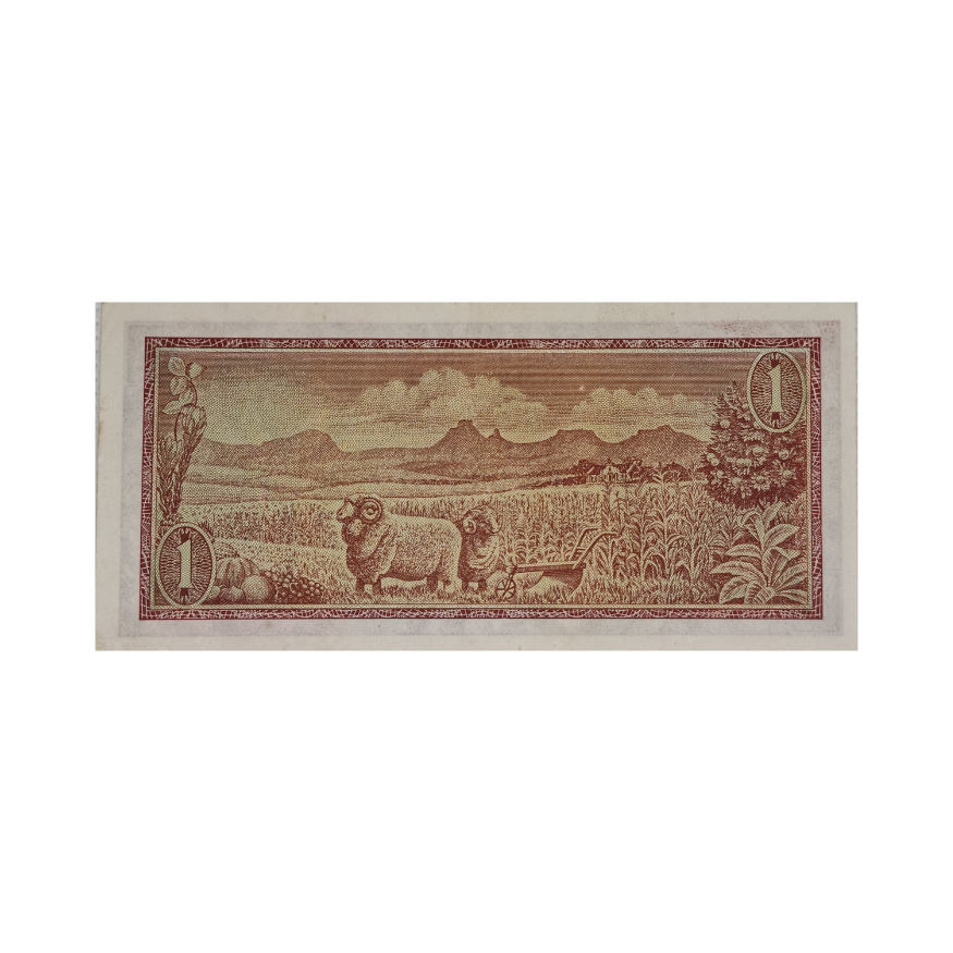 South African Reserve Bank One Rand Eng/Afr 1973 S/N: Z24/804009 - Image 2