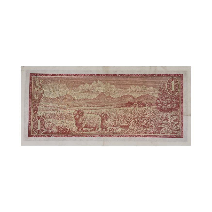 South African Reserve Bank One Rand Afr/Eng 1973 S/N: Z27/241936 - Image 2