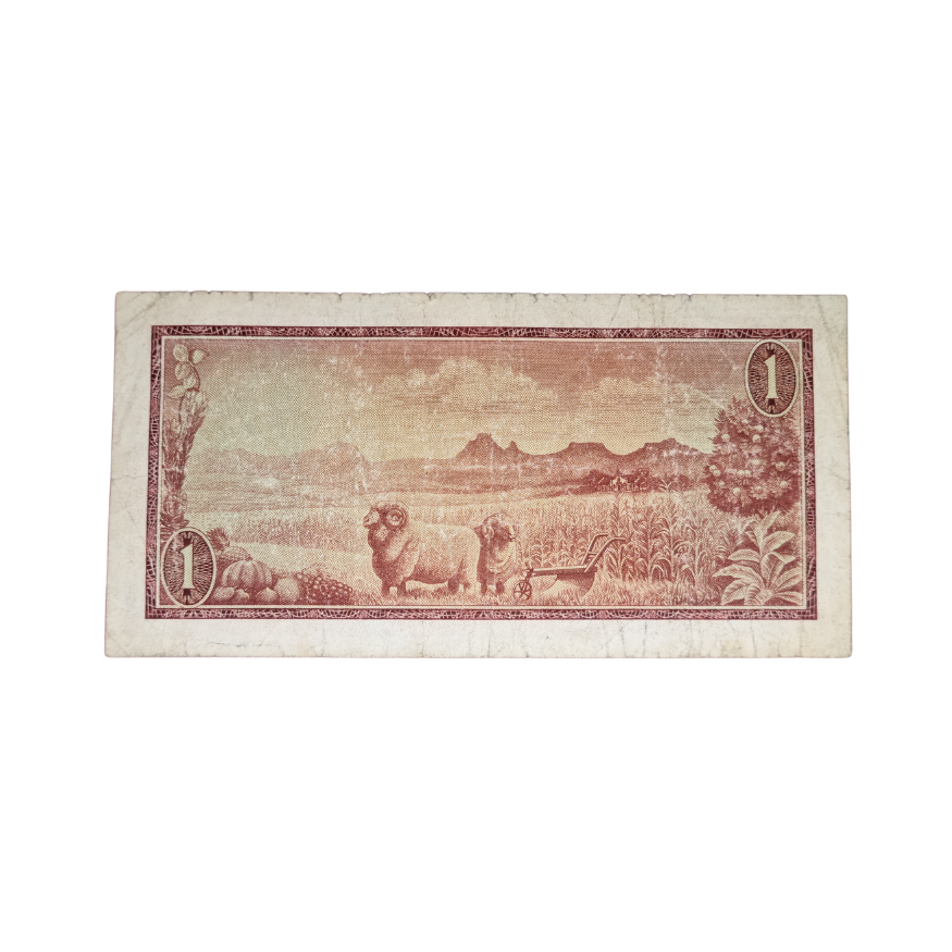 South African Reserve Bank One Rand 1967 Afr/Eng S/N: Z3/951416 - Image 2