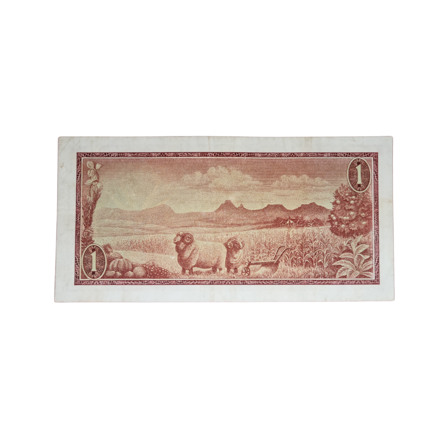 South African Reserve Bank One Rand 1967 Afr/Eng S/N: Z5/194909 - Image 2