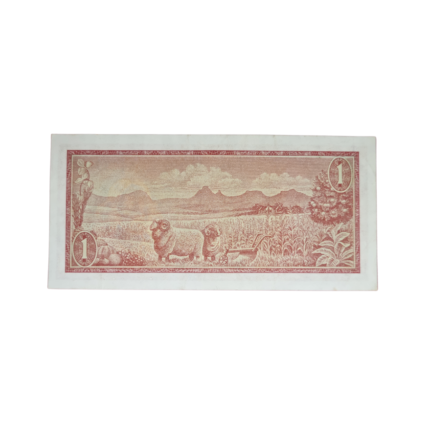 South African Reserve Bank One Rand 1975 Eng/Afr S/N: Z36/464259 - Image 2