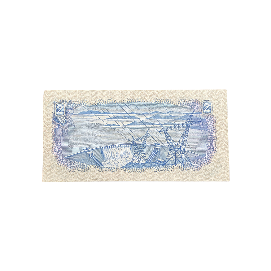 Suid-Afrikaanse Reserwe Bank Twee Rand Afr/Eng 1976 UNC S/N: D172/050372 - Image 2