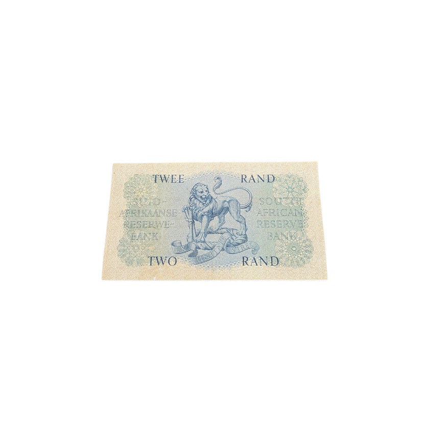 Suid-Afrikaanse Reserwe Bank Twee Rand Afr/Eng 1961 S/N: B3/156760 - Image 2