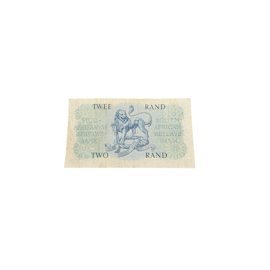 South African Reserve Bank Two Rand Eng/Afr 1961 S/N: B32/090379 - Image 2