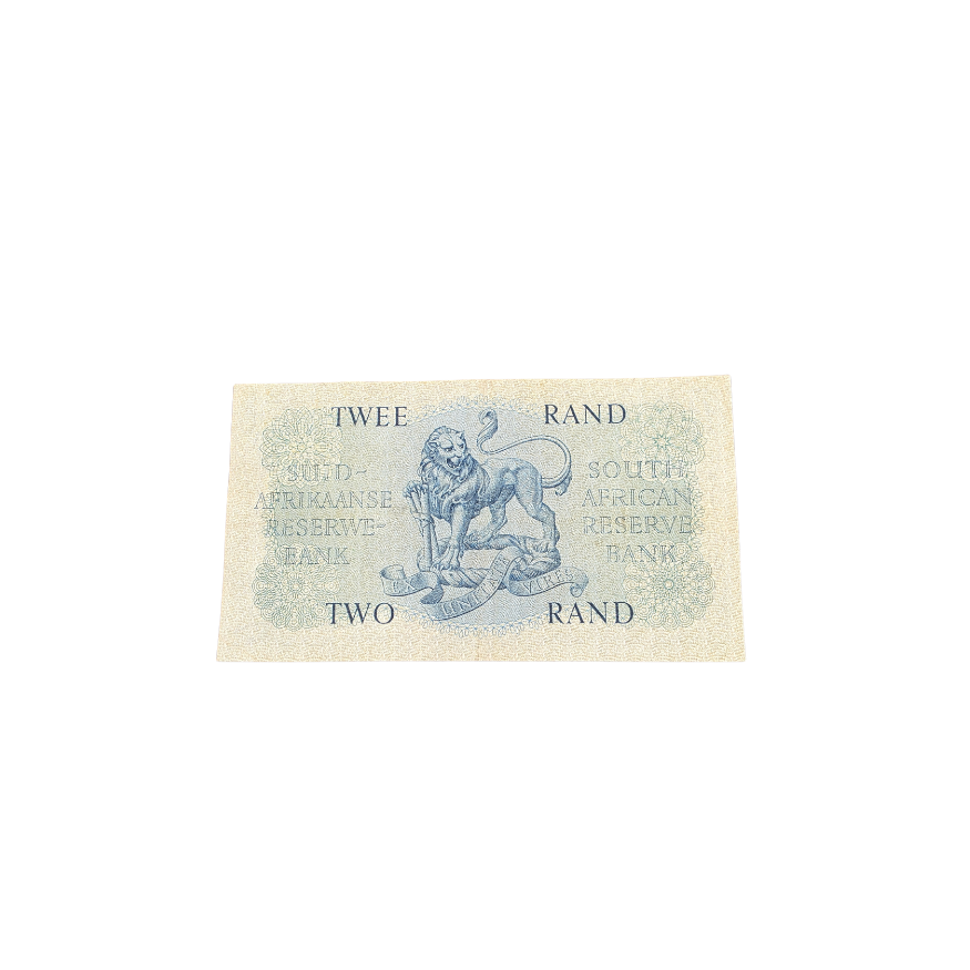 Suid-Afrikaanse Reserwe Bank Twee Rand Afr/Eng 1962 S/N: B133/868368 - Image 2
