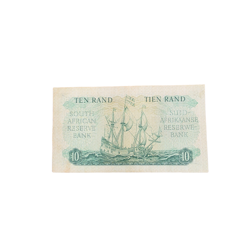 South African Reserve Bank Ten Rand Eng/Afr 1961 S/N: C9/591145 - Image 2