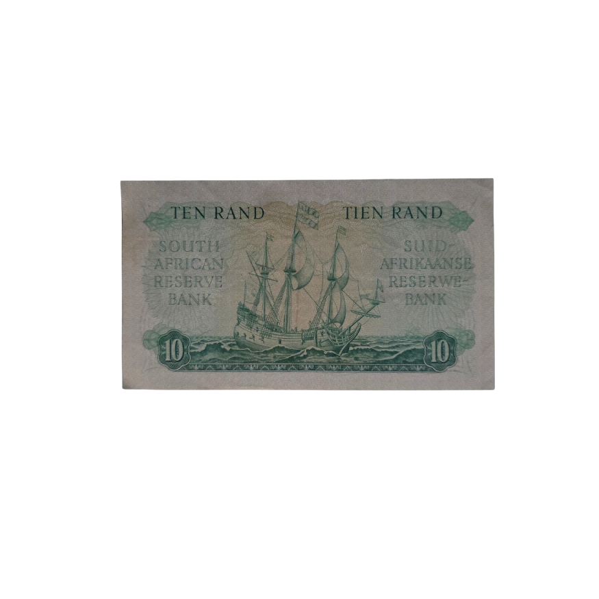 South African Reserve Bank Ten Rand Eng/Afr 1962 S/N: C35/456104 - Image 2