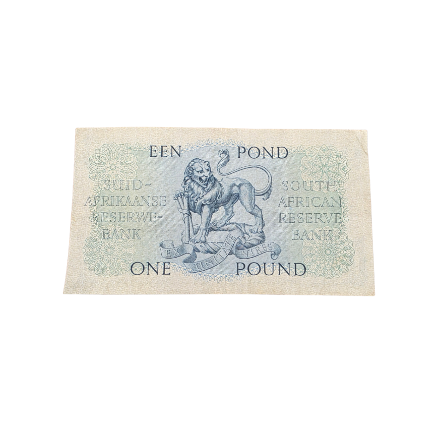 Suid-Afrikaanse Reserwe Bank Een Pond Afr/Eng 11/4/1951 S/N: B74/125266 - Image 2