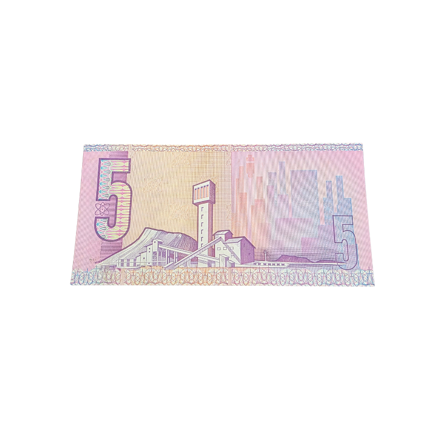 South African Reserve Bank Five Rand Eng/Afr 1984 UNC S/N: X15/482360 - Image 2