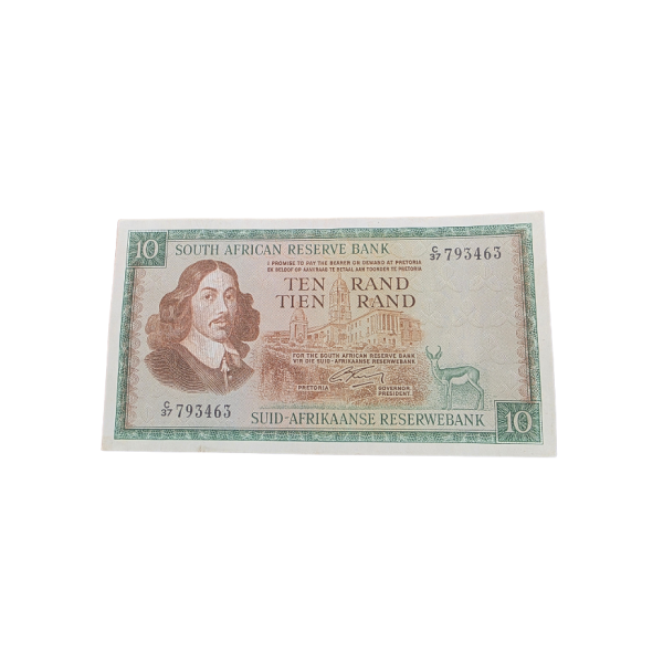 South African Reserve Bank Ten Rand Eng/Afr  S/N: C37/793463