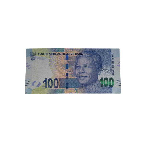 South Aftican Reserve Bank One Hundred Rand 2018 S/N: ZZ8047142
