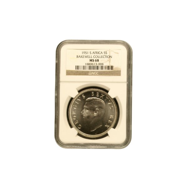 1951 SOUTH AFRICA 5S MS 68