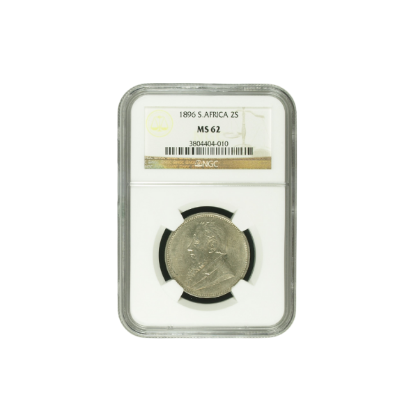 1896 South Africa 2 Shilling MS 62