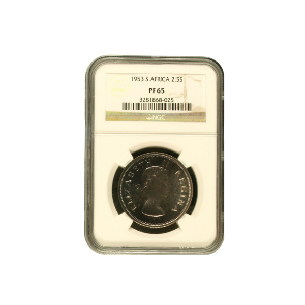 1953 South Africa 2.5 Shilling (PF 65)