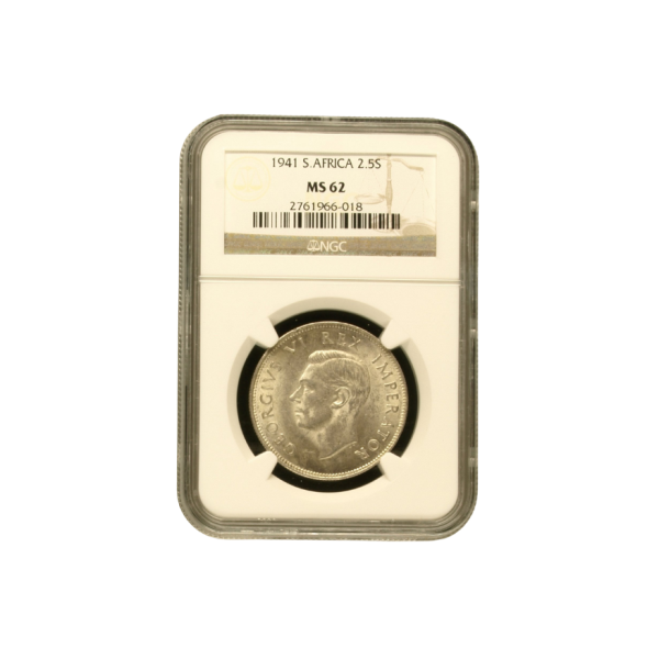 1941 South Africa 2.5 Shilling (MS 62)