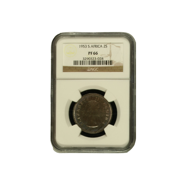 1953 South Africa 2 Shilling (PF66)