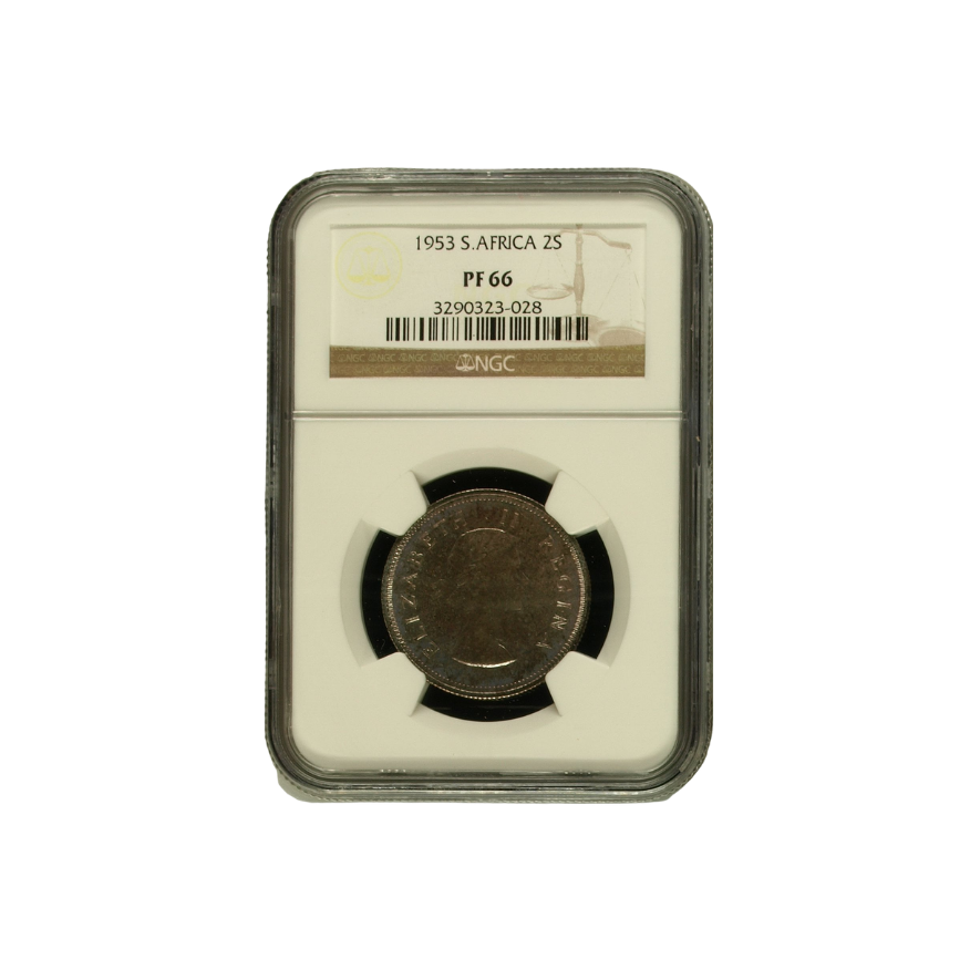1953 South Africa 2 Shilling (PF66)