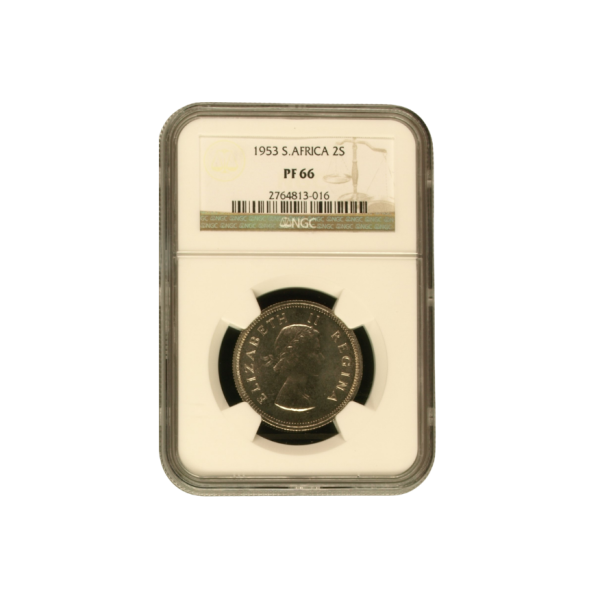 1953 South Africa 2 Shilling (PF66)