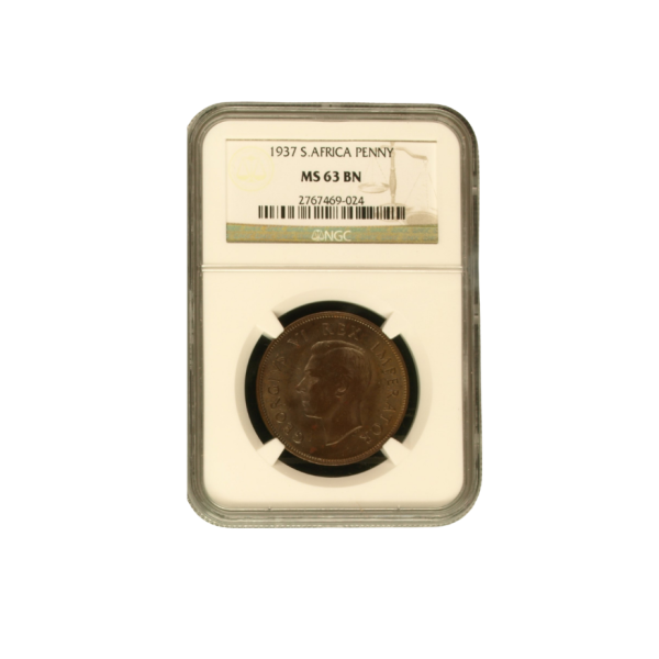 1937 South Africa Penny (MS 63 BN)