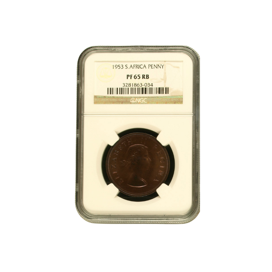 1953 South Africa Penny (PF 65 RB)