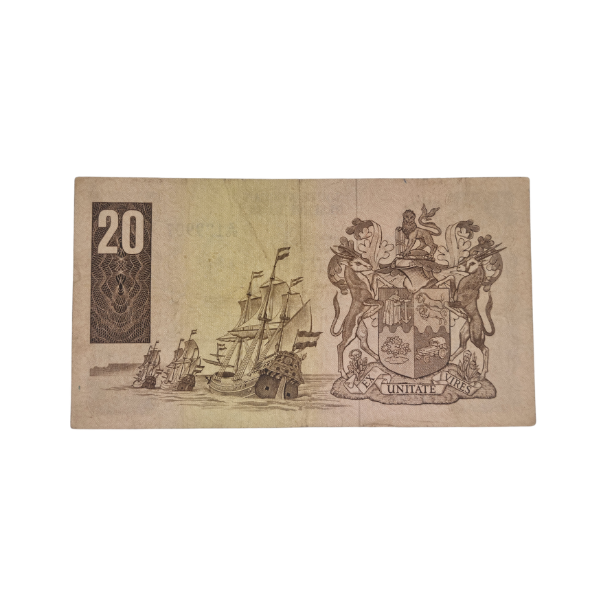 South African Reserve Bank Twenty Rand 1984 Eng/Afr S/N: Z36/129907 - Image 2