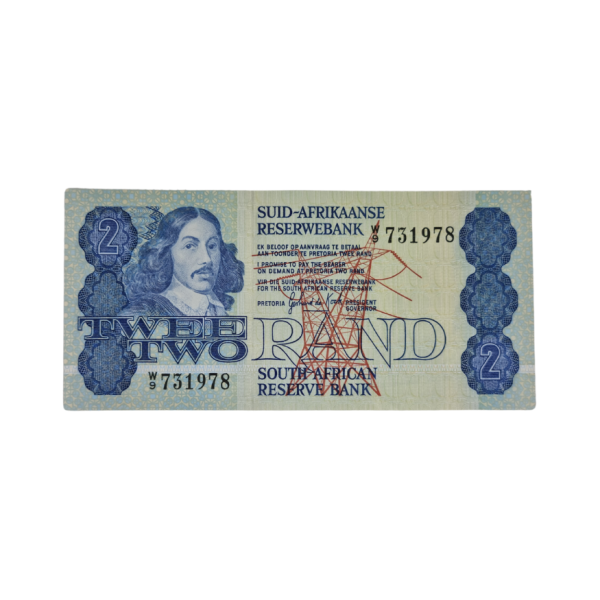 South African Reserve Bank Two Rand 1981 Afr/Eng S/N: W9/731978