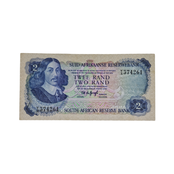 South African Reserve Bank Two Rand 1976 Afr/Eng S/N Y3/374261