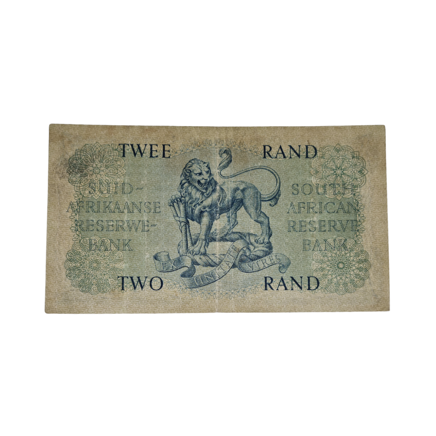 South African Reserve Bank Two Rand 1962 Afr/Eng S/N B239/193161 - Image 2