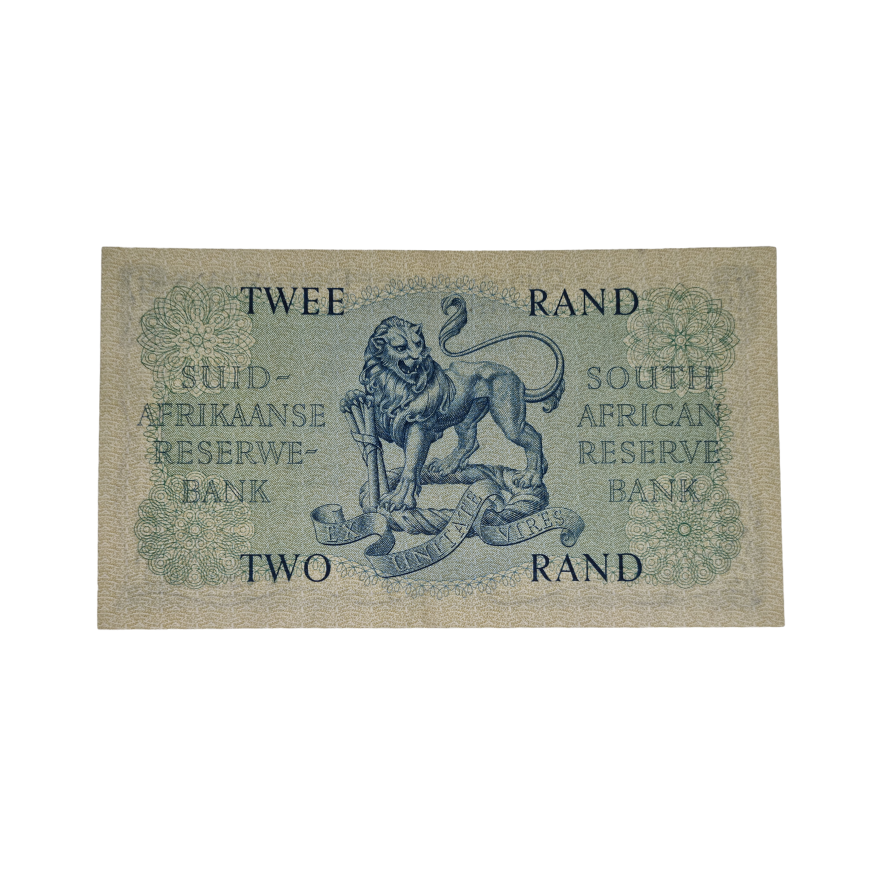 South African Reserve Bank Two Rand 1962 Afr/Eng S/N: B229/390156 - Image 2