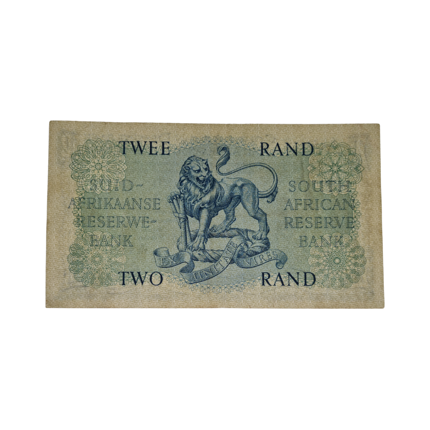 South African Reserve Bank Two Rand 1962 Eng/Afr S/N: B212/434722 - Image 2
