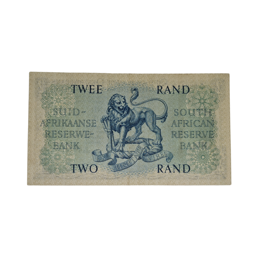 South African Reserve Bank Two Rand 1962 Afr/Eng S/N: B169/598418 - Image 2