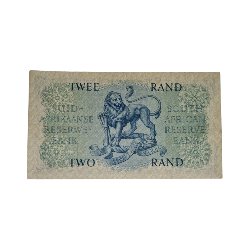 South African Reserve Bank Two Rand 1962 Afr/Eng S/N: B163/923477 - Image 2