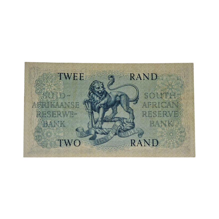 South African Reserve Bank Two Rand 1962 Eng/Afr S/N: B114/899464 - Image 2