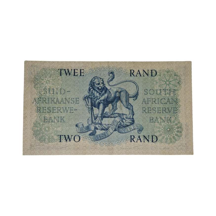 South African Reserve Bank Two Rand 1961 Afr/Eng S/N B98/774720 - Image 2