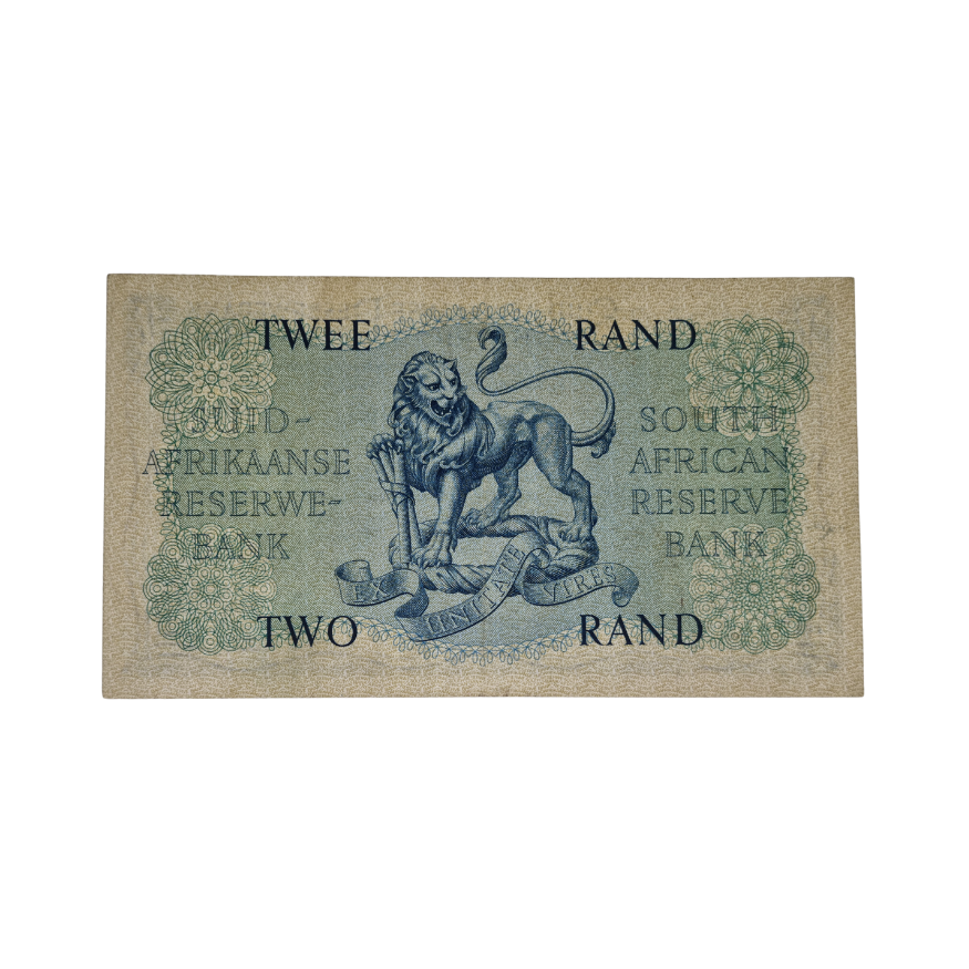 South African Reserve Bank Two Rand 1961 Afr/Eng S/N B75/613604 - Image 2