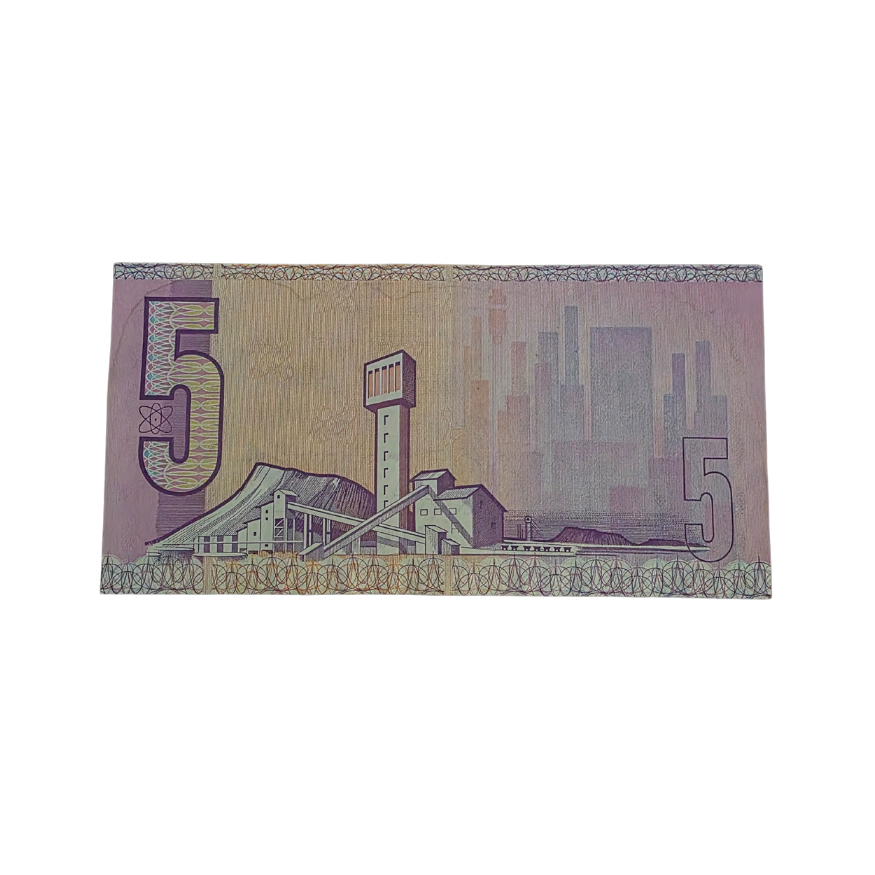 South African Reserve Bank Five Rand 1984 Eng/Afr S/N X21/791908 - Image 2