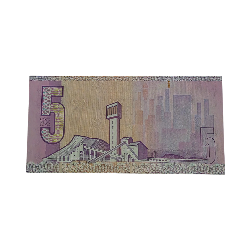 South African Reserve Bank Five Rand 1984 Eng/Afr S/N X22/301033 - Image 2