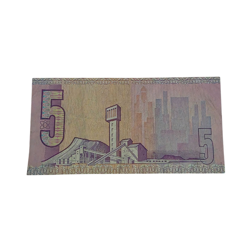 South African Reserve Bank Five Rand 1984 Eng/Afr S/N X18/719823 - Image 2